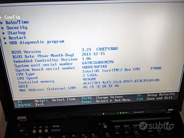 Notebook PC Portatile Thinkpad T400