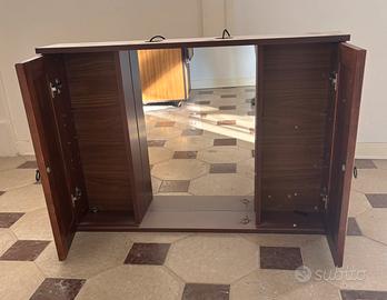 Specchio contenitore sopra lavabo