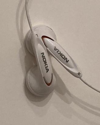 Auricolari cuffie bianche per telefono Nokia