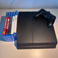 Playstation 4 con controller e 5 giochi