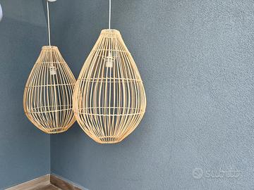 Lampade a sospensione in midollino