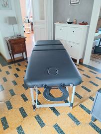 Lettino in alluminio per massaggi