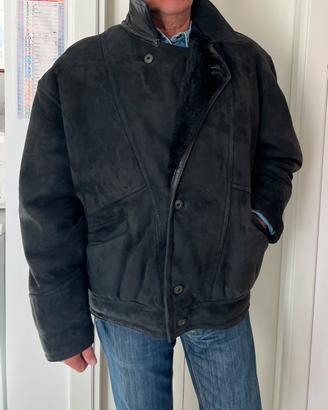 Giaccone Montone Shearling vintage uomo perfetto.