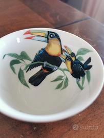 Tazza da tè Hermes Paris tipo Gaiwan "toucans" 