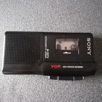 Registratore Sony con microcassette