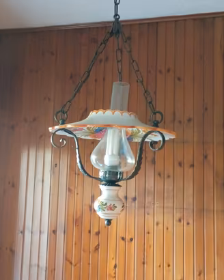 lampadario stile rustico