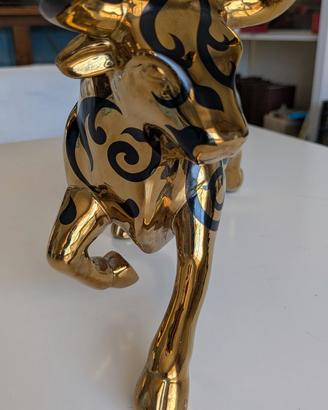 Decorazione Toro  in  colore oro