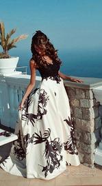 Abito sartoriale bianco e nero