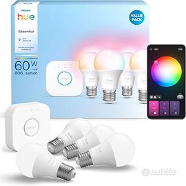Philips Hue Essential Starter Kit: Bridge+4 lampad