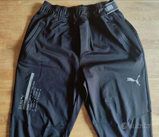Puma pantaloni tuta taglia M sport elastici kid