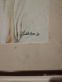 ritratto Riccardo Cocciante tempera 