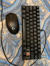 logitec g305 wireless tastiera e tappetino