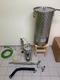 Distillatore olii essenziali 75 litri completo