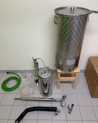 Distillatore olii essenziali 75 litri completo