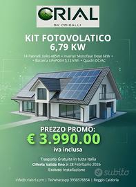Kit Fotovoltaico Completo 6,79 kW