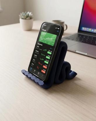 Supporto per Telefono Blu Profondo stampato in 3D