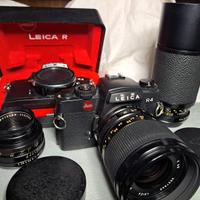 Leica R4 (2 corpi)+ vari obiettivi 