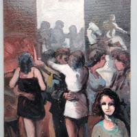 Quadro DISCOTECA pannello 20x30 . Gilberto Volpi