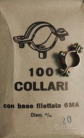 Collari in acciaio zincati per fissaggio tubi