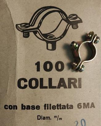 Collari in acciaio zincati per fissaggio tubi