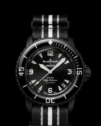 SWATCH BLANCPAIN  OCEAN OF STORMS NERO