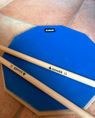 Pad Allenamento Batteria Donner