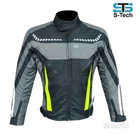 Giacca Bikers In Tessuto Tecnico Antistrappo H2out