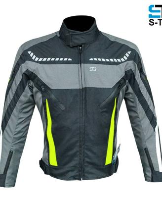Giacca Bikers In Tessuto Tecnico Antistrappo H2out