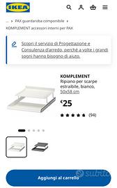 Komplement Accessori interni armadio PAX Ikea