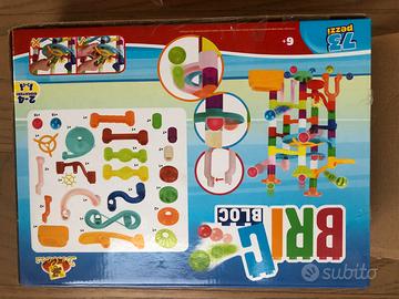 Gioco Bric Bloc pista  completo con biglie