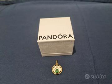 Charm Medallion Pandora Scarabeo Oro Smalti Nuovo