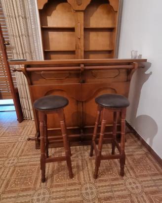 Mobile bar in legno anni'90