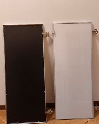 Ante Billy Ikea alluminio/vetro oscurato