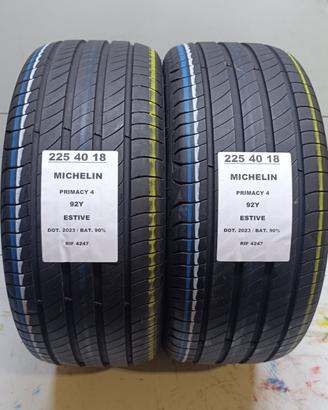 2 GOMME 225 40 18 MICHELIN RIF4247