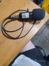 microfono a condensatore stereo per dj e radio 