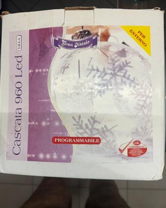 Luci natale led 5 fili 960 led per esterno