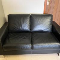 Divano dondi due posti comodi vera pelle