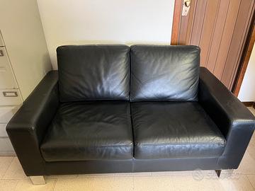 Divano dondi due posti comodi vera pelle