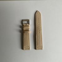 Cinturino Canvas e Pelle di Colore Beige