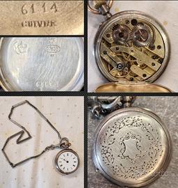 orologi da taschino argento primi 900,si sped.