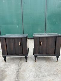 Coppia comodini legno restaurati