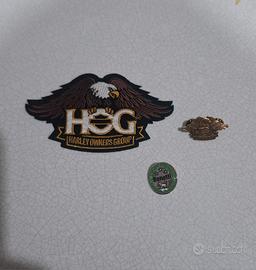 Patch, spilla HOG Harley Davidson e spilla Benelli