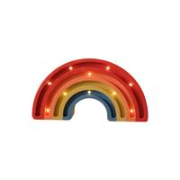 Two N Lampada Artigianale Legno Arcobaleno mini