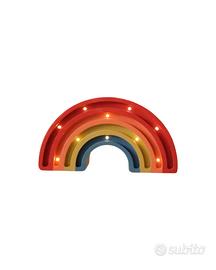 Two N Lampada Artigianale Legno Arcobaleno mini