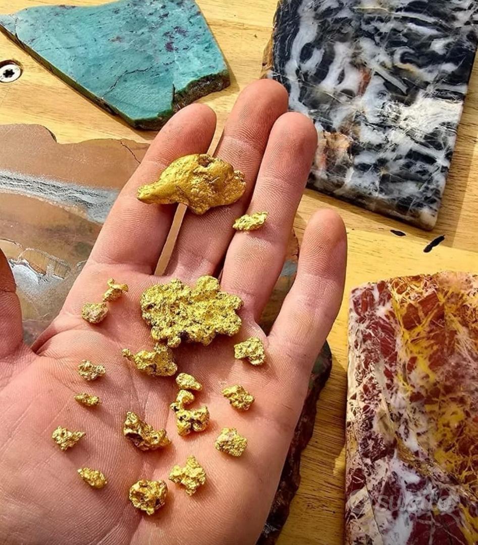 Pepite D'oro Autentiche Dell'Alaska – 1 Mm, 20-23 Carati, Con Certificato!