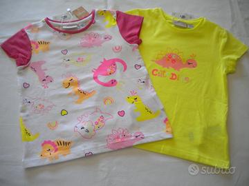 2 MAGLIETTE CHICCO NUOVE BIMBA - 2anni