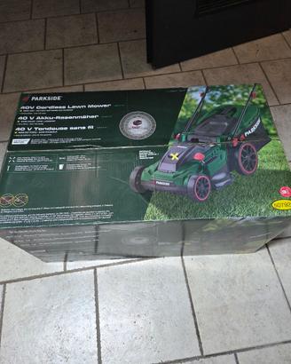 rasaerba batteria 40v parkside