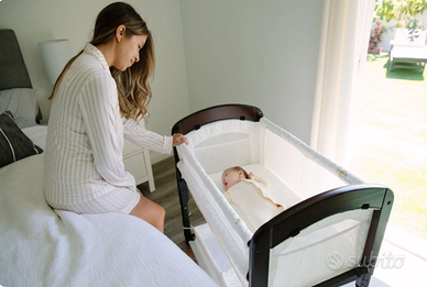Co-Sleeper Lettino Americano - Espresso/Bianco
