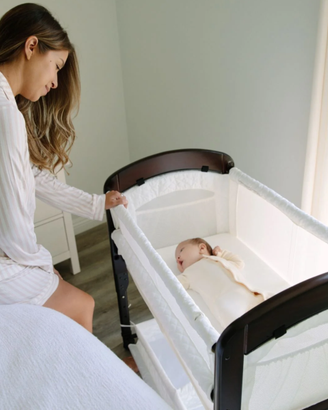 Co-Sleeper Lettino Americano - Espresso/Bianco
