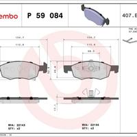 Kit pastiglie freno assale anteriore Opel Corsa
